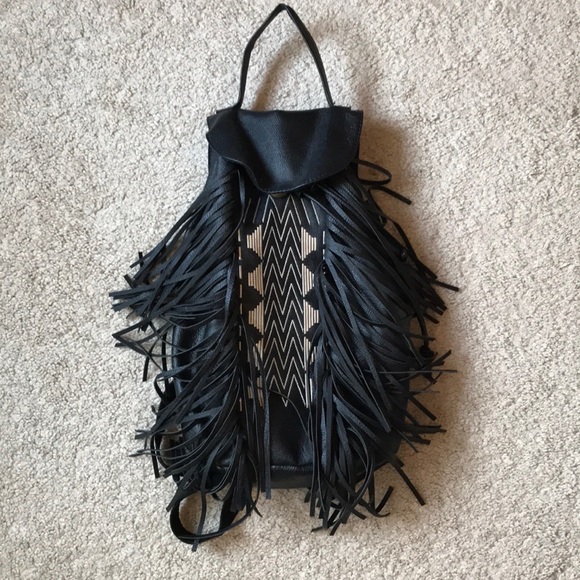 Mossimo Supply Co. Handbags - Black fringe backpack